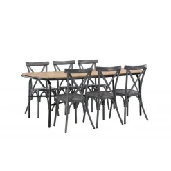 Holmbeck Loungesæt - Havemøbelsæt - Mørkegrå,Natur