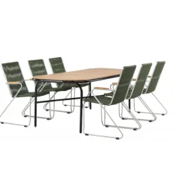 Holmbeck Loungesæt - Havemøbelsæt - Grøn,Natur