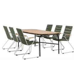 Holmbeck Loungesæt - Havemøbelsæt - Grøn,Natur