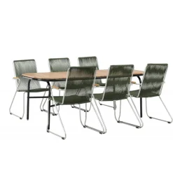 Holmbeck Loungesæt - Havemøbelsæt - Grøn,Natur