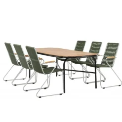 Holmbeck Loungesæt - Havemøbelsæt - Grøn,Natur