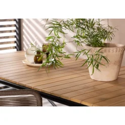 Holmbeck Spisebord - Sort,Natur