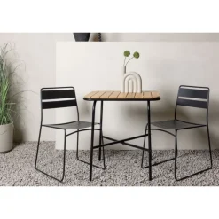 Holmbeck t Loungesæt - Havemøbelsæt - Sort,Natur