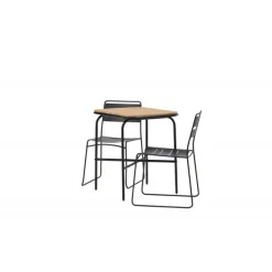 Holmbeck t Loungesæt - Havemøbelsæt - Sort,Natur