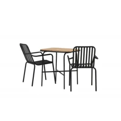 Holmbeck t Loungesæt - Havemøbelsæt - Sort,Natur