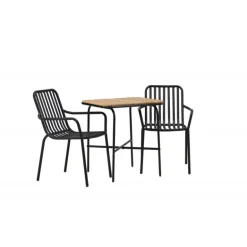 Holmbeck t Loungesæt - Havemøbelsæt - Sort,Natur