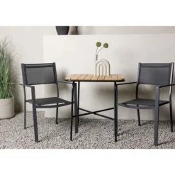 Holmbeck t Loungesæt - Havemøbelsæt - Sort,Natur