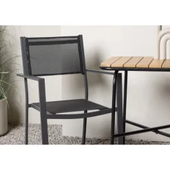 Holmbeck t Loungesæt - Havemøbelsæt - Sort,Natur