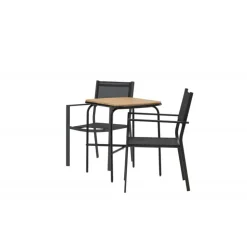 Holmbeck t Loungesæt - Havemøbelsæt - Sort,Natur