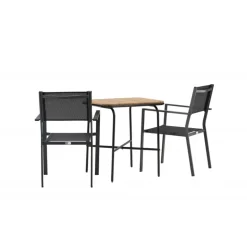 Holmbeck t Loungesæt - Havemøbelsæt - Sort,Natur