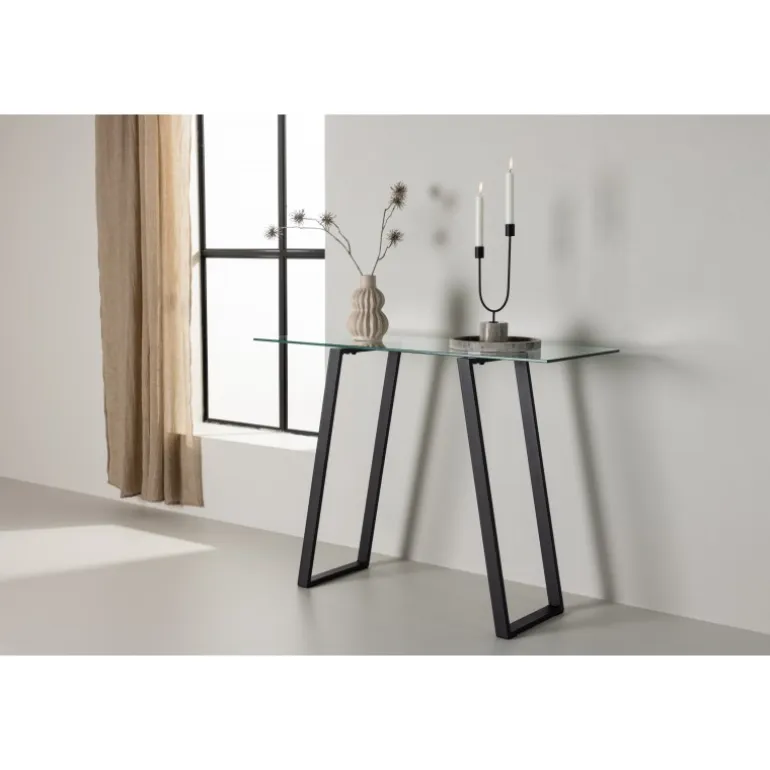 Horten Bord - Sort og Transparent