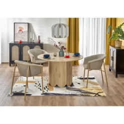 HUGO Rundt Bord i Naturlig Eg