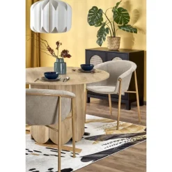 HUGO Rundt Bord i Naturlig Eg