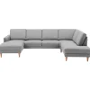 Hvidovre Hjørnesofa med chaiselong Venstrevendt - Lysegrå Stof