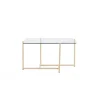 Hybrid Sofabord - Transperant og Hvid