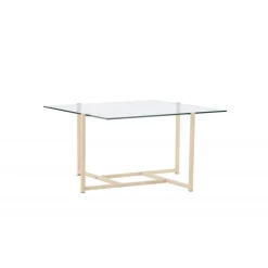 Hybrid Sofabord - Transperant og Hvid