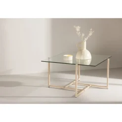 Hybrid Sofabord - Transperant og Hvid