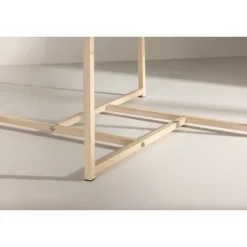 Hybrid Sofabord - Transperant og Hvid