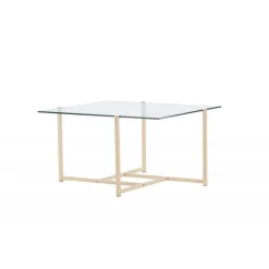 Hybrid Sofabord - Transperant og Hvid