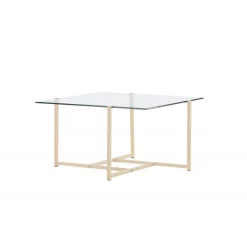 Hybrid Sofabord - Transperant og Hvid