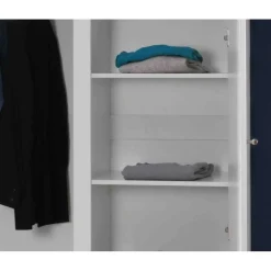 Hylde til garderobeskab Lara – hvid ekstrahylde