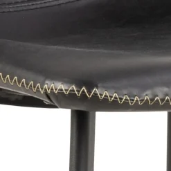 I_Oregon barstol sort læderlook