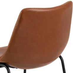 I_Oregon spisebordsstol brun læderlook