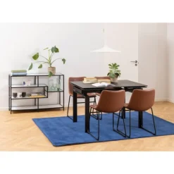 I_Oregon spisebordsstol brun læderlook