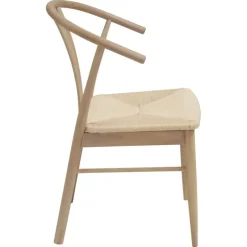 I_York spisebordsstol i hvidpigmenteret olieret eg