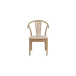 I_York spisebordsstol i hvidpigmenteret olieret eg