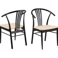 I_York spisebordsstol med armlæn hvid papir