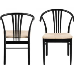 I_York spisebordsstol med armlæn hvid papir