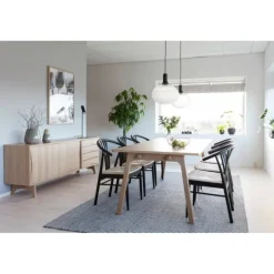 I_York spisebordsstol med armlæn hvid papir