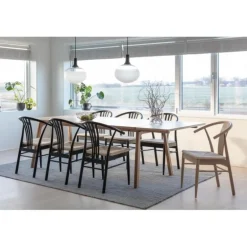 I_York spisebordsstol med armlæn hvid papir