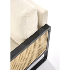 ILARIO lænestol, Sort / Naturlig