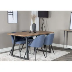 Inca e Spisebordssæt - Sort, Blå og Natur