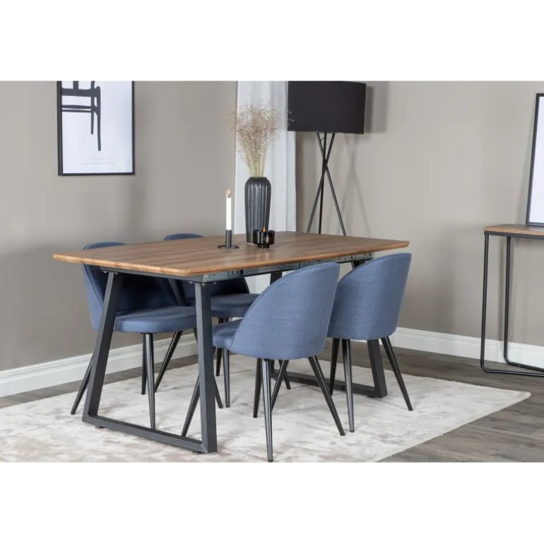 Inca e Spisebordssæt - Sort, Blå og Natur