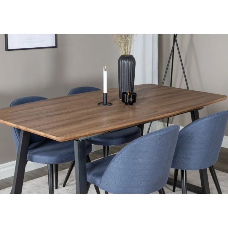 Inca e Spisebordssæt - Sort, Blå og Natur