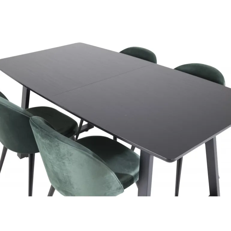 Inca e Spisebordssæt - Sort og Grøn