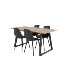 Inca e Spisebordssæt - Sort og Natur