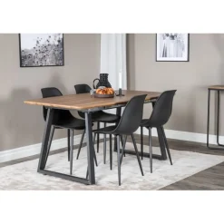 Inca e Spisebordssæt - Sort og Natur