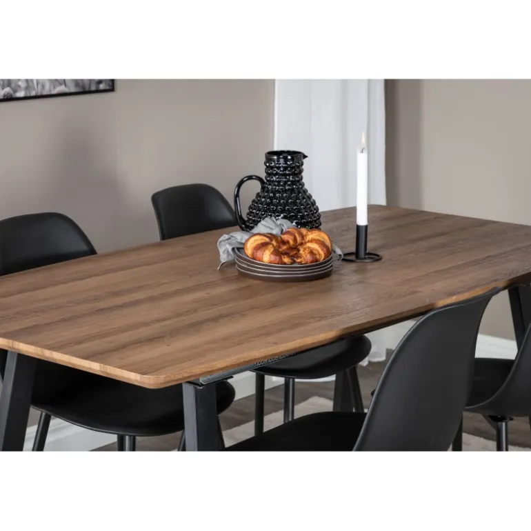 Inca e Spisebordssæt - Sort og Natur