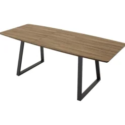 Inca Spisebord 160 cm kan udvides til 200 cm - Sort og Natur