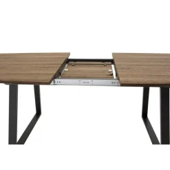 Inca Spisebord 160 cm kan udvides til 200 cm - Sort og Natur