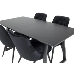 Inca Spisebordssæt - Sort