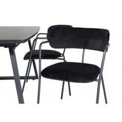 Inca Spisebordssæt - Sort