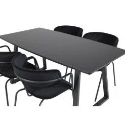 Inca Spisebordssæt - Sort