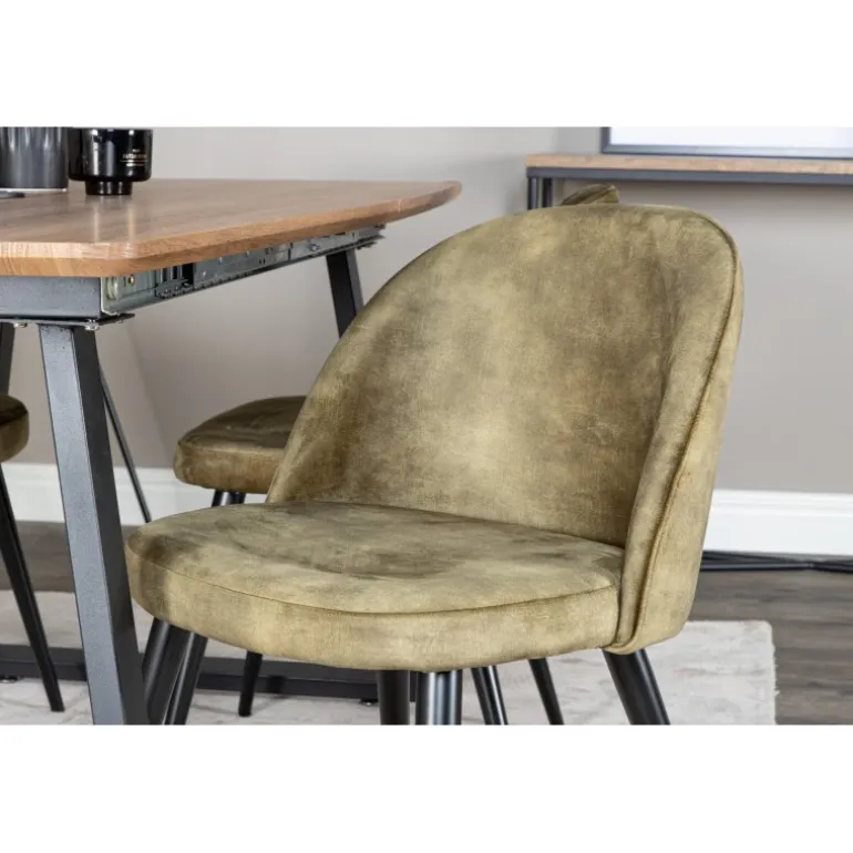 Inca Spisebordssæt - Sort, Grøn og Natur