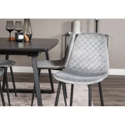 Inca Spisebordssæt - Sort og Grå