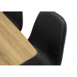 Inca Spisebordssæt - Sort og Natur